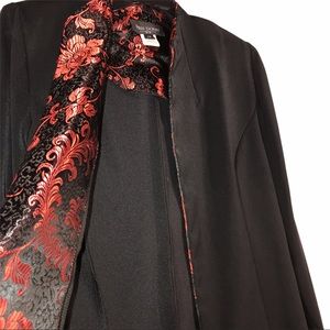 Vintage Two Piece Elegant Jacquard Trim Suit